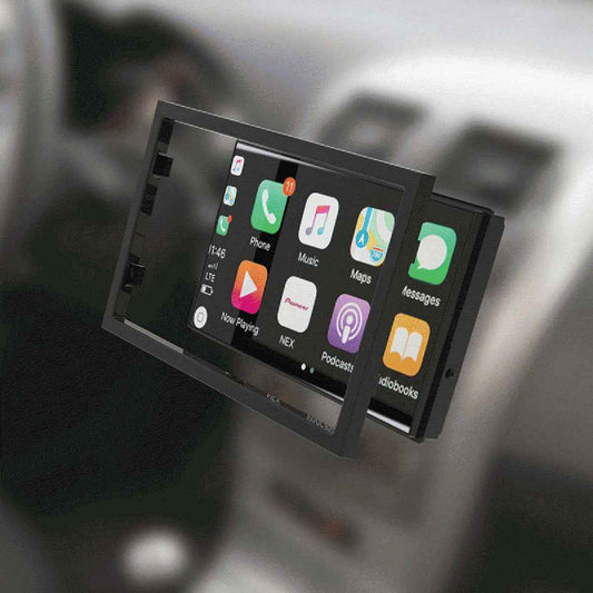 Metra 108UN01 Universal Trim for Pioneer Radios 8-Inch Border Screen Snap-On-Black