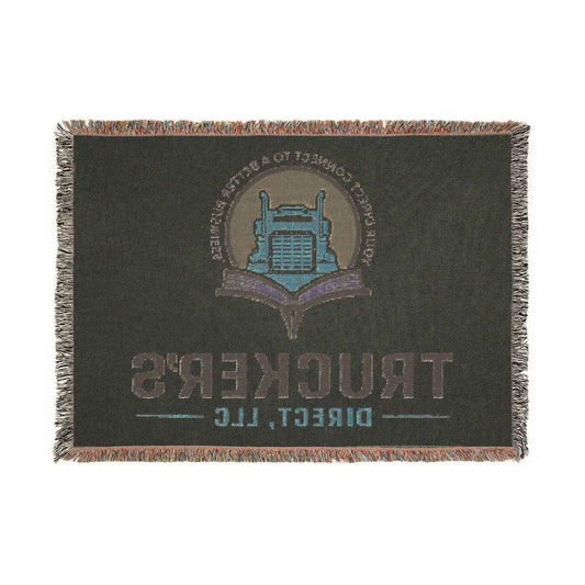 Trucker's Direct Woven Throw Blanket – Heavy Truck Logo Accent Throw