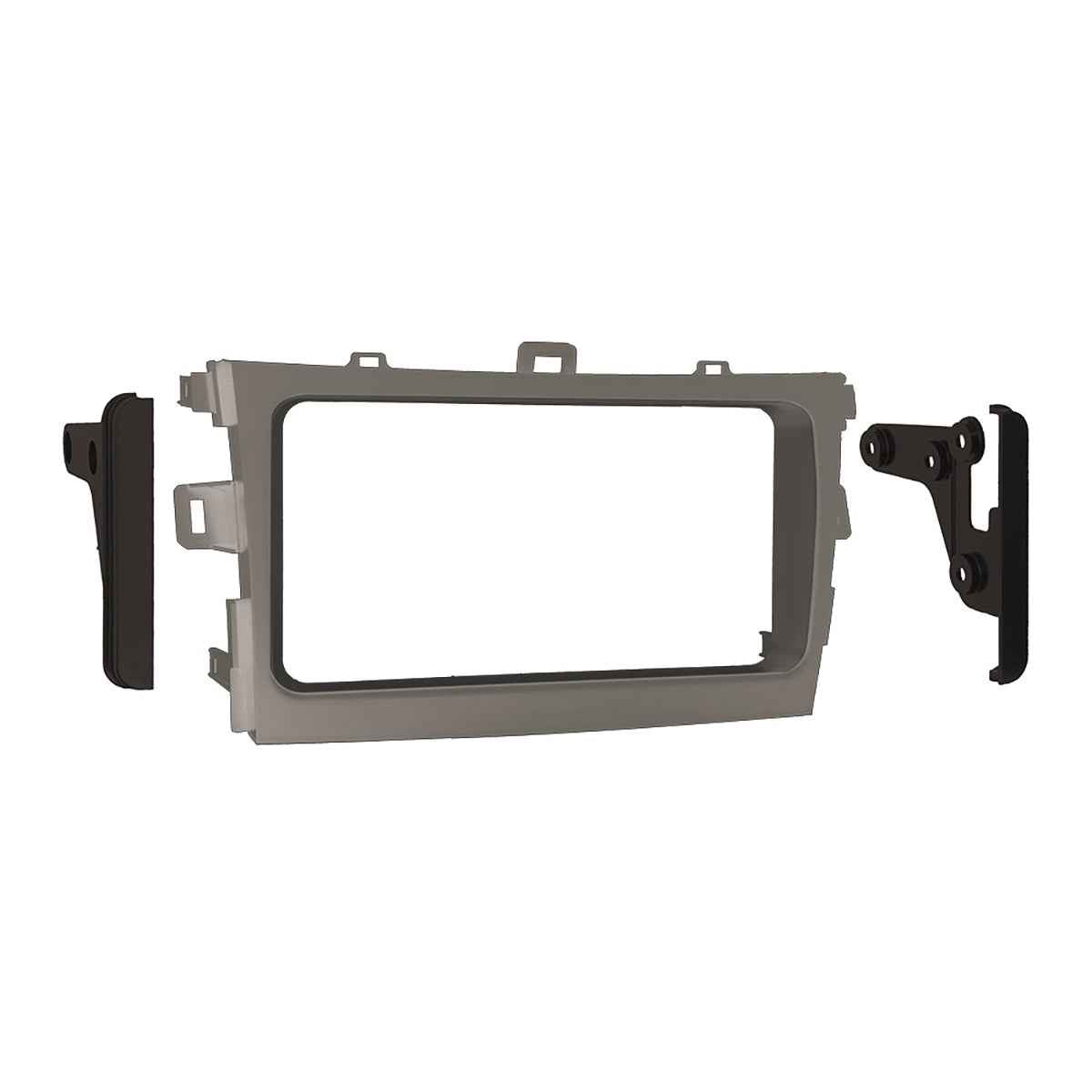 Metra 958223S Stereo Installation DDIN Dash Kit for Toyota Corolla 2009-2013 Silver