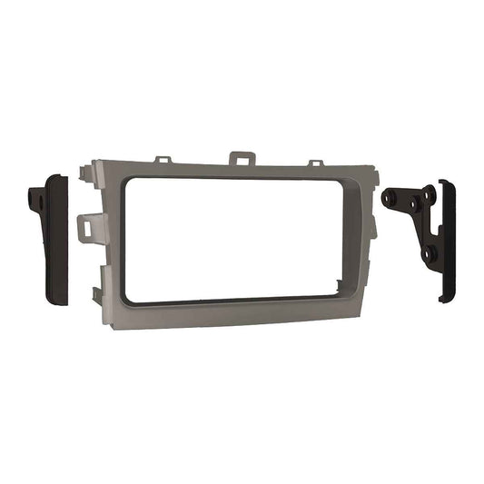 Metra 958223S Stereo Installation DDIN Dash Kit for Toyota Corolla 2009-2013 Silver