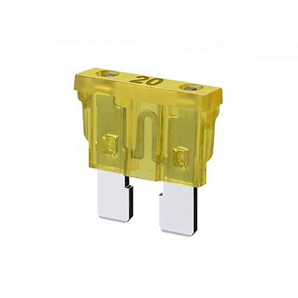 ATC Fuse 20 Amp Yellow 2-Prong Auto Fuse 25 Pack ATC2025