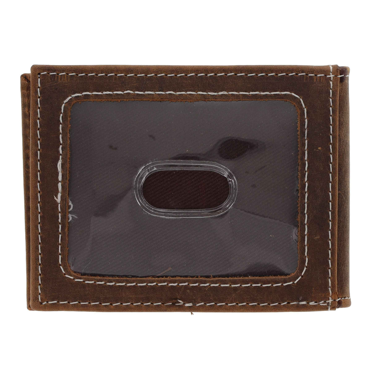 BC Outfitters Bifold Wallet with Magnetic Money Clip - RFID Blocking Leather Wallet - BCOCLIPBRN