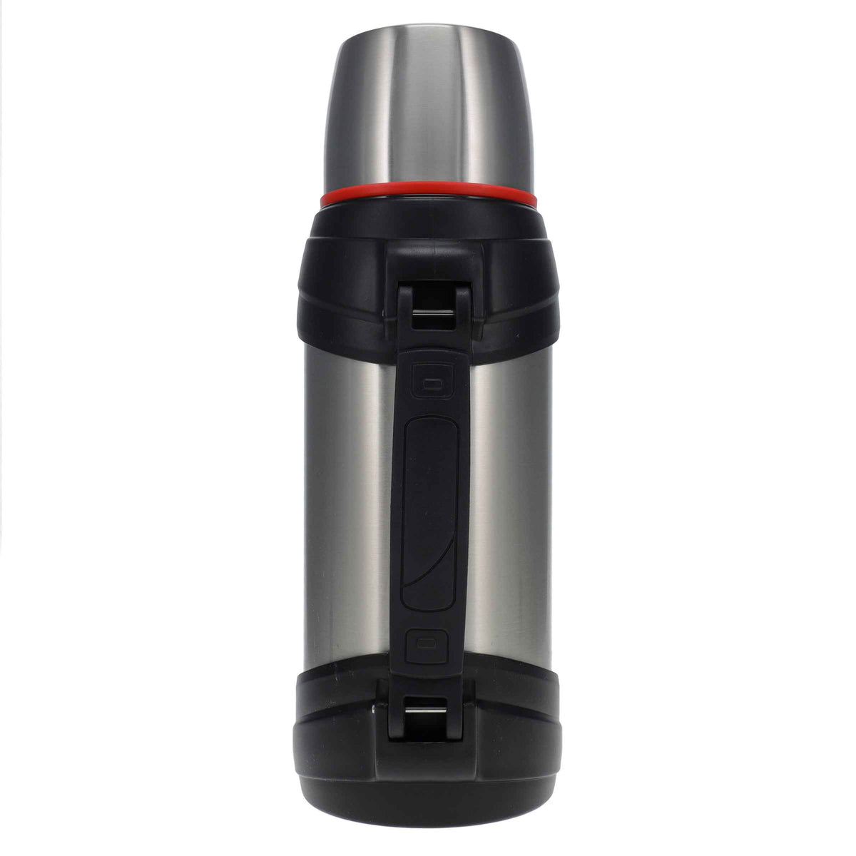 Cummins Large 2-Liter Stainless Steel Insulated Water Bottle 67-Ounce Vacuum-Insulated Thermal-Chrome and Red CMNTHERMOSSS