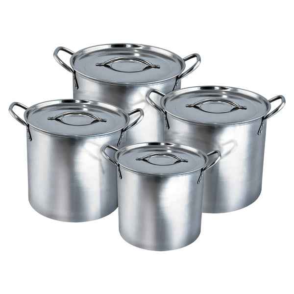 4PC SS STOCK POT SETS