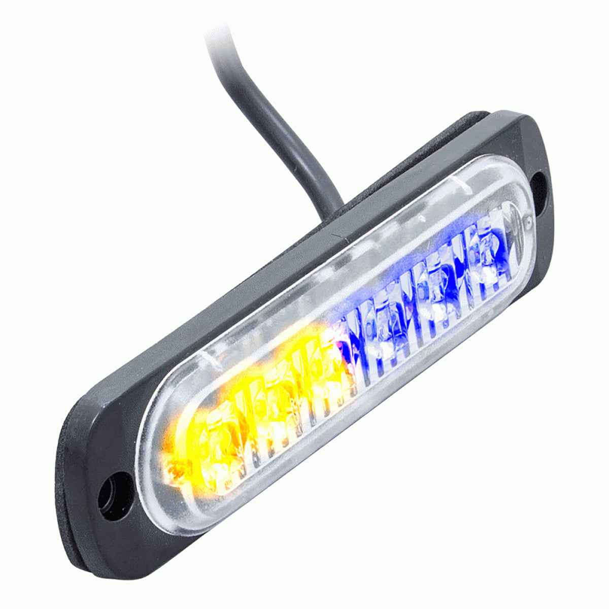 4.4in 6 LED Bi-Color Bl Rd Marker Lights
