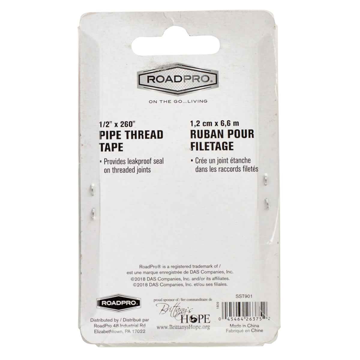 RoadPro Pipe Thread Tape SST901Sealant Tape Thread Seal Tape Plumbers Tape PTFE for Gladhand and Air Hose