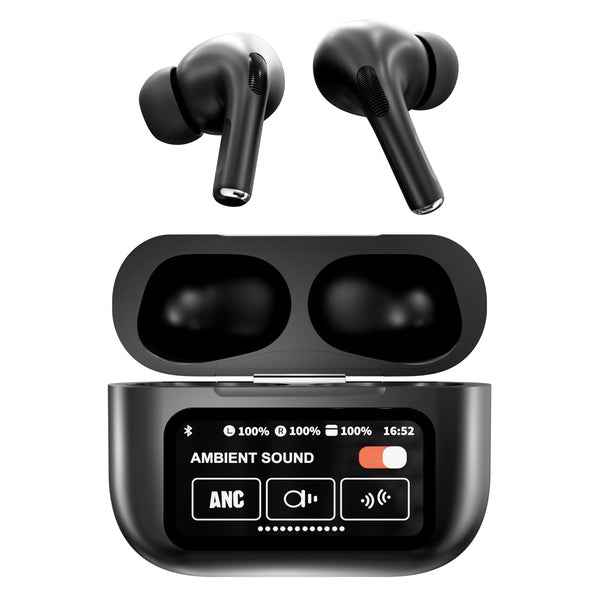 ANC TW EARBUD W/SCRN BLK
