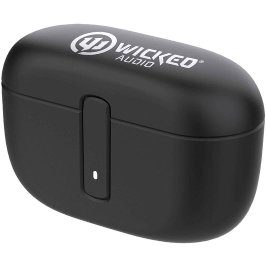 Wicked Audio MWITW4850 Mojo 800 True Wireless Bluetooth Earbuds Clear Call Mics Long Battery Life Custom EQ Modes GPS Locator-Black