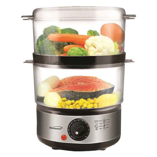 2 TIER FOOD STMR BLK