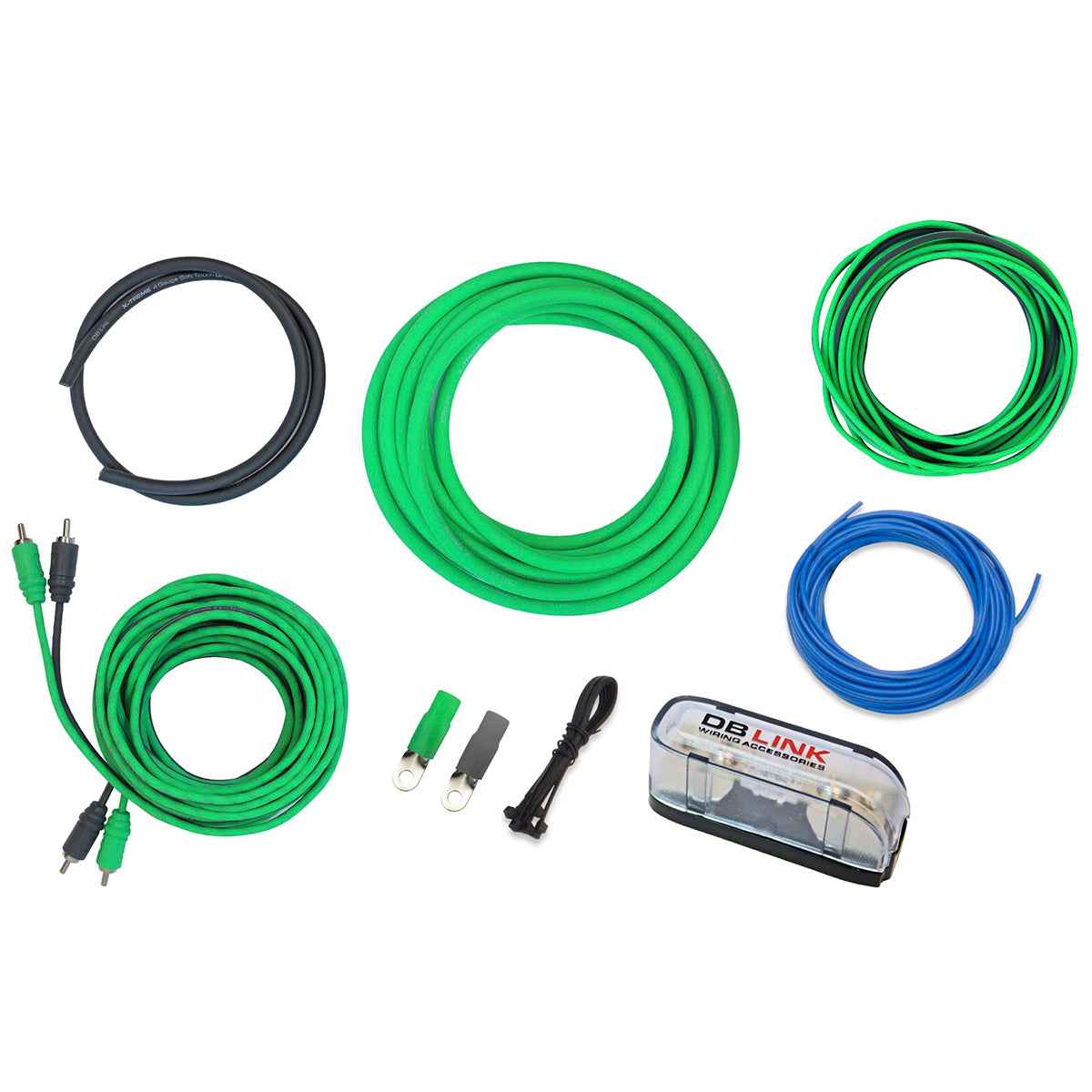Amp Kit 4GA Mini ANL Xtreme Green