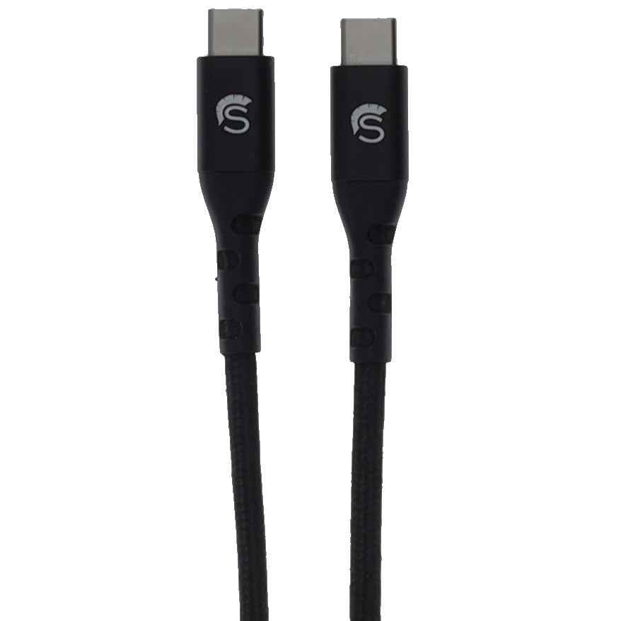 Scipio 10-Foot MFi-Certified Lightning to USB-C Cable with Metal Housing Braided Charging Cord Black